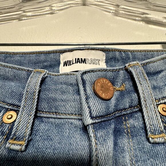 William Rast Jeans Stretch Perfect Skinny Distressed Denim Mid Rise Women sz 24 - Picture 5 of 12